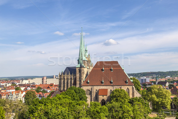 Dom hill of Erfurt Germany  Stock photo © meinzahn