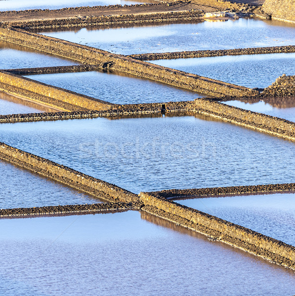 соль очистительный завод фон океана озеро острове Сток-фото © meinzahn