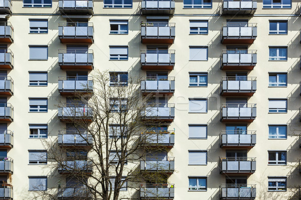 generic house facade with balconies Stock photo © meinzahn