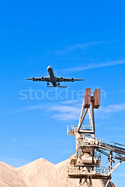 aircraft in landing approach Stock photo © meinzahn