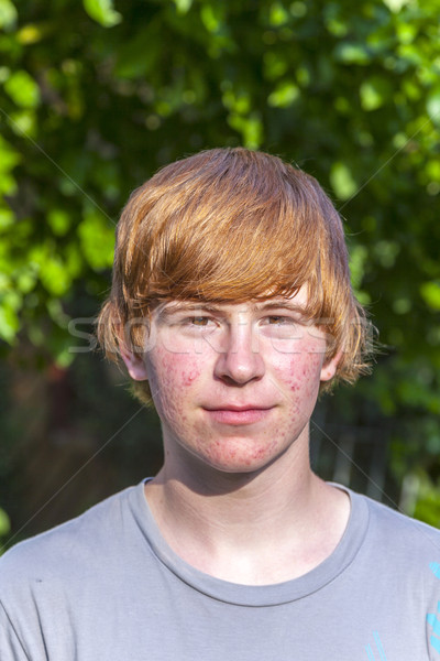 portrait of cute boy in puberty Stock photo © meinzahn