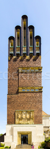 Wieża kolonia niebo domu sztuki kościoła Zdjęcia stock © meinzahn