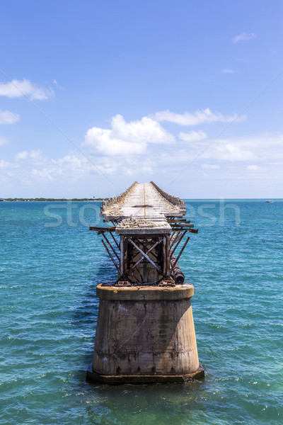 Old Bahia Honda Rail Bridge, Bahia Bay State Park, Florida Keys Stock photo © meinzahn