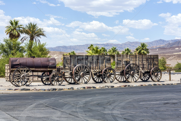 old waggons in the Death valley Stock photo © meinzahn