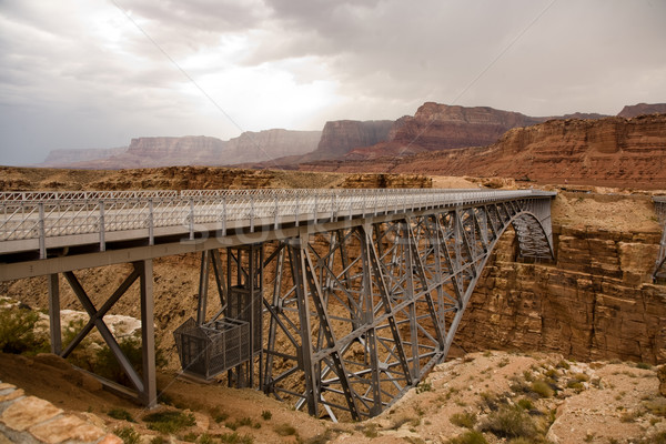 old Navajo Bridge spanning the  Colorado at Marble Canyon Stock photo © meinzahn