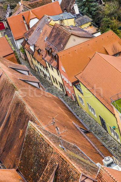 aerial of  Rothenburg ob der Tauber Stock photo © meinzahn