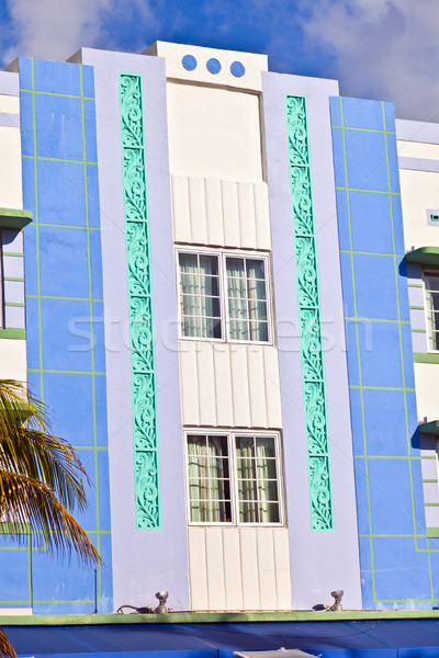 Frumos case art deco stil sud Miami Imagine de stoc © meinzahn