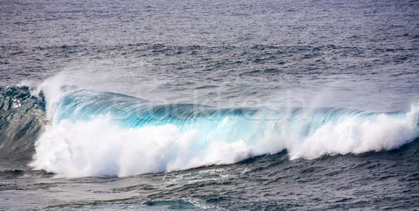 huge waves in the ocean near Los Hervideros Stock photo © meinzahn