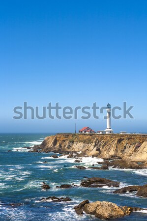 famous Point Arena Lighthouse in California Stock photo © meinzahn