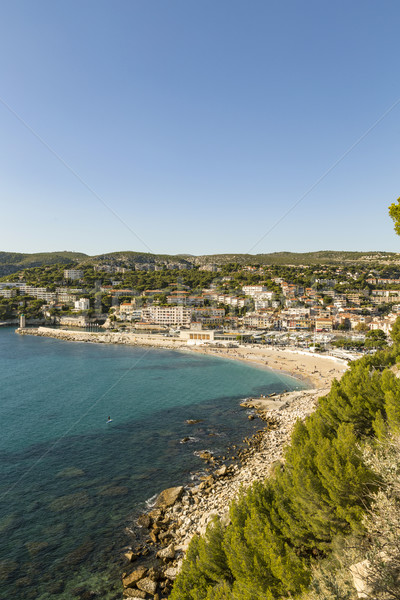 view to Cassis from scenic route de cretes  Stock photo © meinzahn