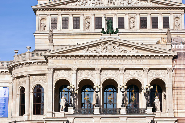 famous Opera house in Frankfurt Stock photo © meinzahn