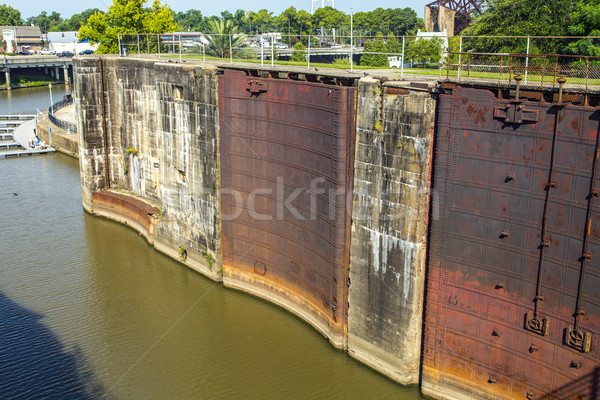  historic Plaquemine gates at river lock  Stock photo © meinzahn