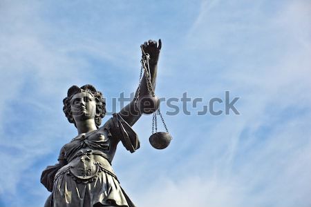 Foto stock: Estatua · dama · justicia · Frankfurt · negocios