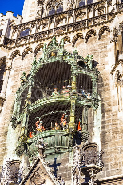 Close to the big old chimes of the town hall in Munich   Stock photo © meinzahn