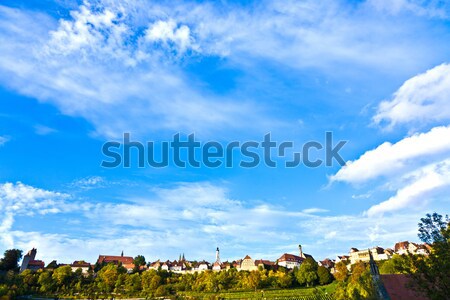 Rothenburg ob der Tauber, old famous city from medieval times  Stock photo © meinzahn