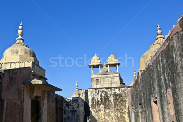 inside beautiful Amber Fort in Jaiput Stock photo © meinzahn
