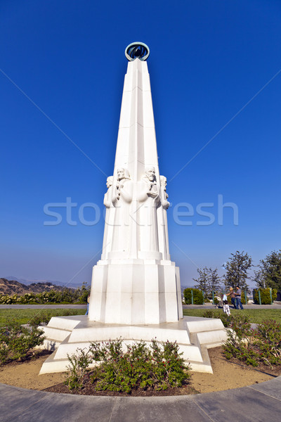 memorial of famous scientists at Griffith observatory in Los Ang Stock photo © meinzahn