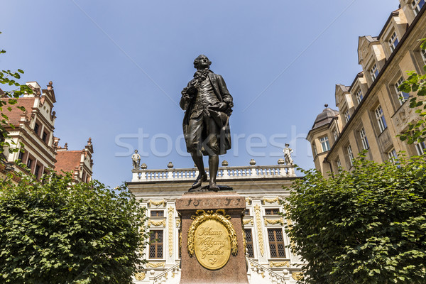 Statue of Johann Wolfgang Goethe, Leipzig Stock photo © meinzahn