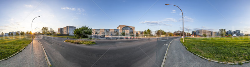 german goverment buildings with panorama of Spree bogen in Berli Stock photo © meinzahn