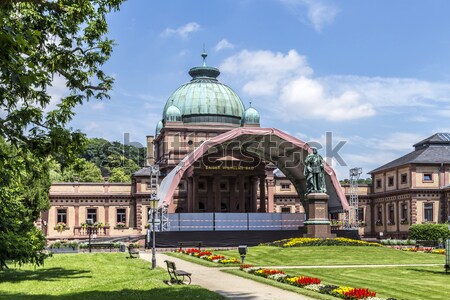 Schlecht bewölkt Himmel Gebäude Stock foto © meinzahn