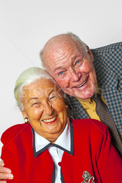 happy elderly couple enjoy life Stock photo © meinzahn
