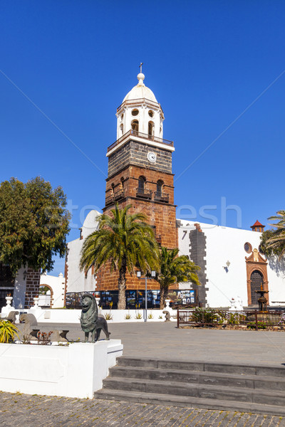 famous clock tower and church of Nuestra Senora de Guadalupe in  Stock photo © meinzahn