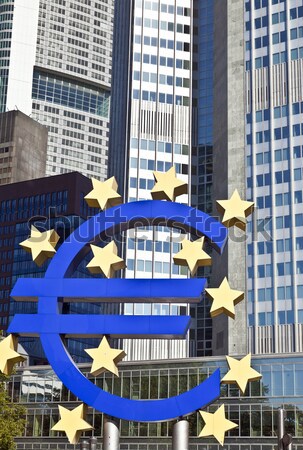 EURO Sign in Frankfurt Stock photo © meinzahn