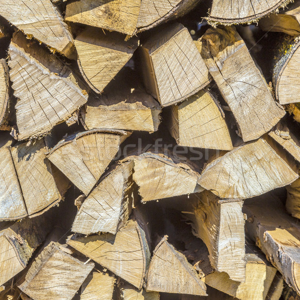 detail of stapled fire wood Stock photo © meinzahn