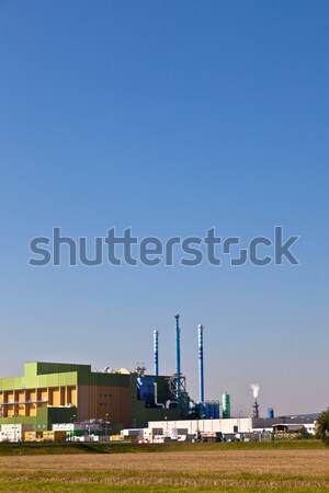 Stock photo: factory at the atlantic ocean in Portland