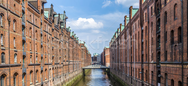 Warehouses in Speicherstadt in Hamburg, Germany  Stock photo © meinzahn
