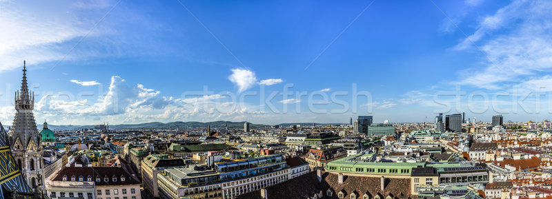 Stock photo: Aerial View Of Vienna City Skyline