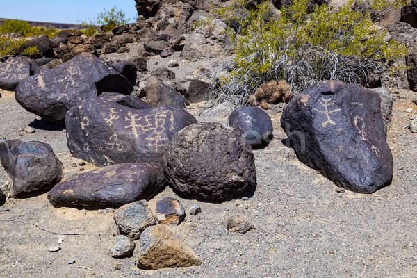 Petroglyph Site, Near Gila Bend, Arizona Stock photo © meinzahn