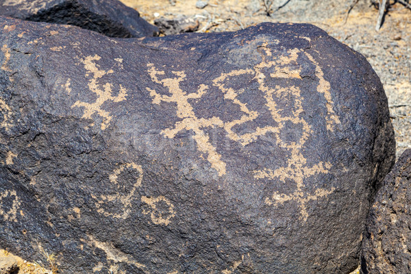  Petroglyph Site, Near Gila Bend, Arizona Stock photo © meinzahn