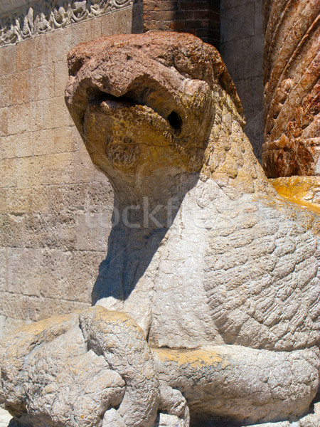 細節 教會 維羅納 砂岩 意大利 背景 商業照片 © meinzahn