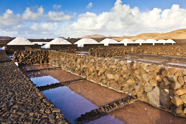 Salt refinery, Saline from Janubio, Lanzarote  Stock photo © meinzahn