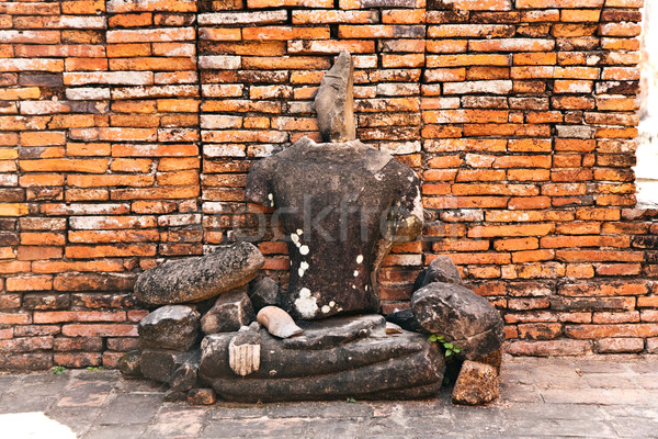 famous temple area Wat Phra Si Sanphet  Stock photo © meinzahn