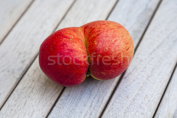 świeże jabłka funny jak podwoić jaj Zdjęcia stock © meinzahn
