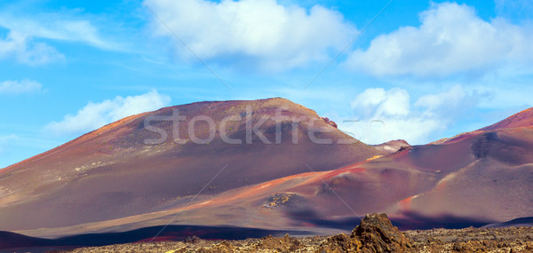 Volcanic landscape taken in Timanfaya National Park, Lanzarote,  Stock photo © meinzahn