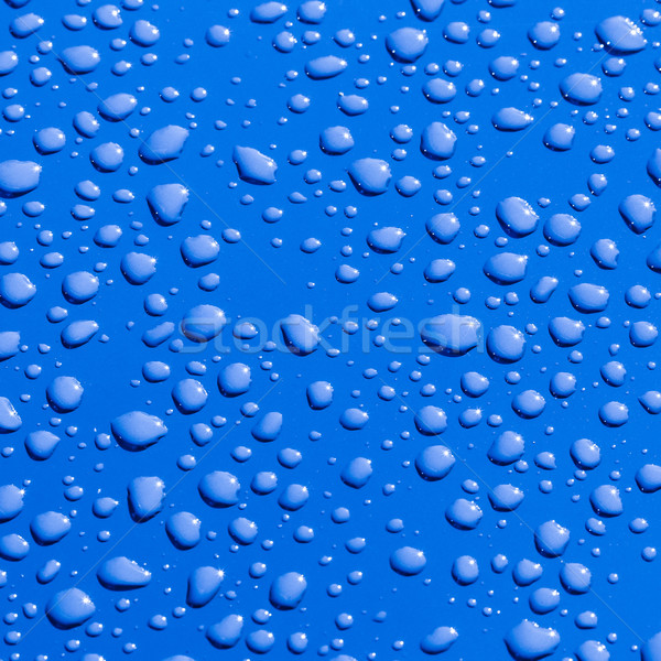 Wassertropfen metallic Oberfläche Muster abstrakten Hintergrund Stock foto © meinzahn