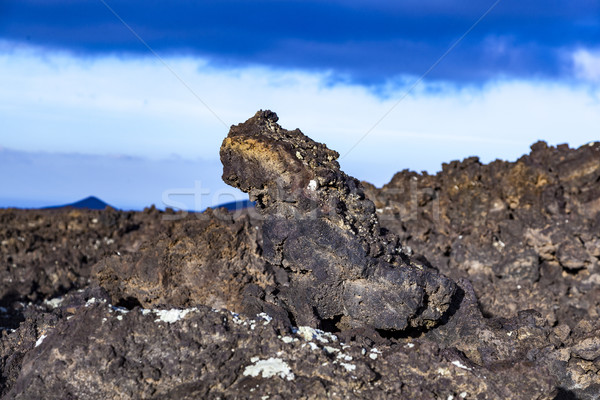 volcanic landscape in Timanfaya national park Stock photo © meinzahn