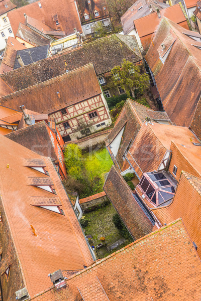 Antenne Stadt Europa Dach Fliesen touristischen Stock foto © meinzahn