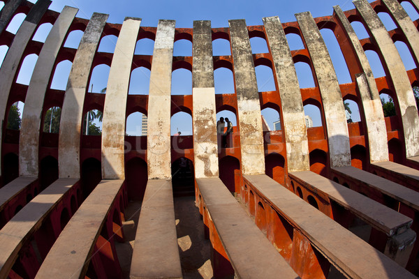 Astronomique Delhi construction bleu science architecture [[stock_photo]] © meinzahn