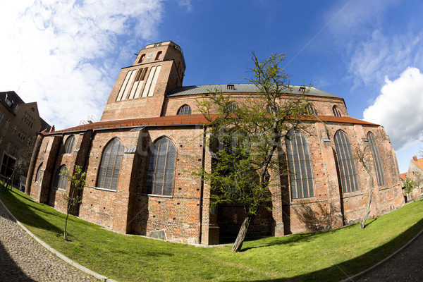 gothic St Petri church in Wolgast Stock photo © meinzahn