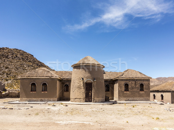 old loam house in the desert at Alcaya in Bolivia Stock photo © meinzahn