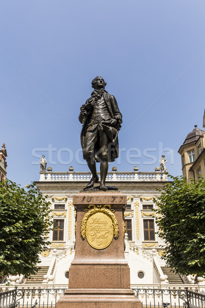 Statue of Johann Wolfgang Goethe, Leipzig Stock photo © meinzahn
