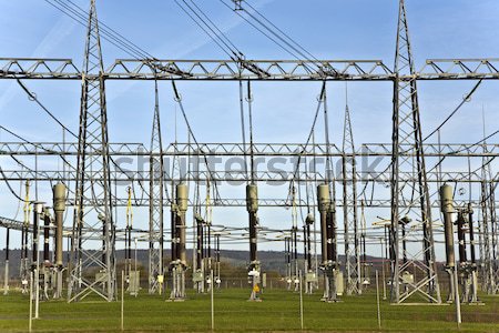 electrical power station with sky Stock photo © meinzahn