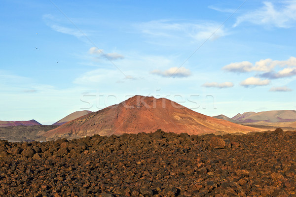volcano in timanfaya national park in Lanzarote, Spain Stock photo © meinzahn