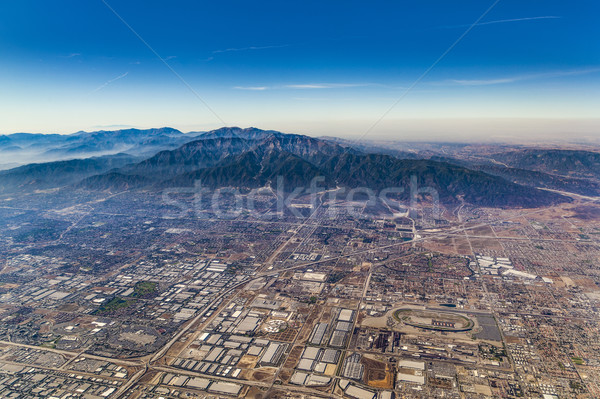Antenne Los Angeles blauer Himmel Gebäude Reise Stock foto © meinzahn
