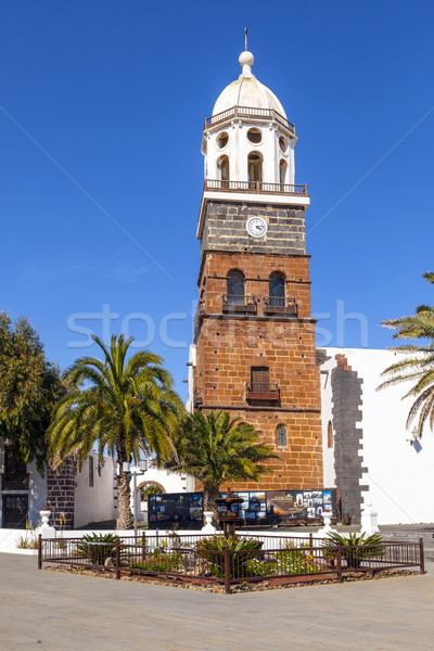 famous clock tower and church of Nuestra Senora de Guadalupe in  Stock photo © meinzahn