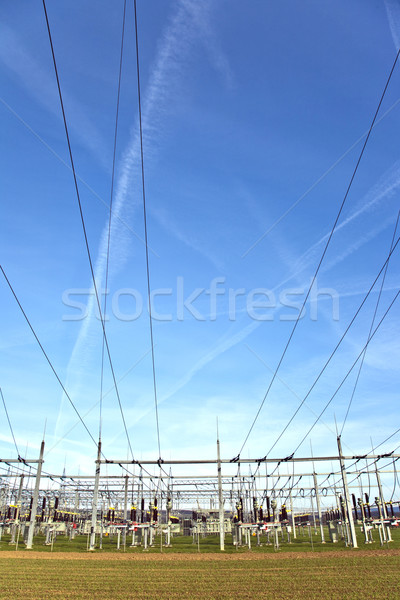 electrical power station with sky Stock photo © meinzahn